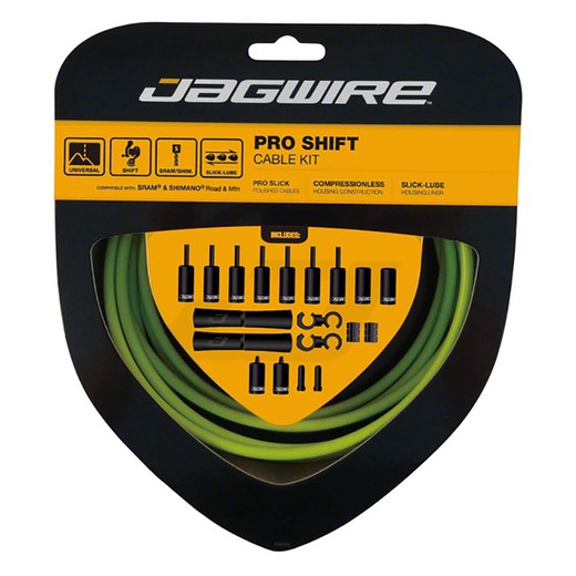 Jagwire road / mtb change kit (sram / shimano) organic green