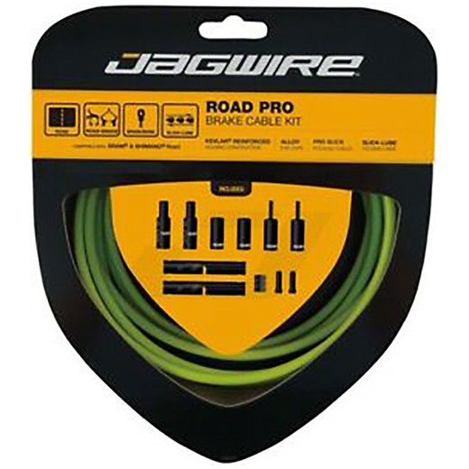 Kit jagwire fre carretera pro (sram / shimano) reforçat kevlar verd organico