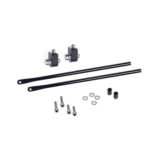 Kit de fixation tubus 2 tiges 240 mm + 2 blocs de fixation en titane