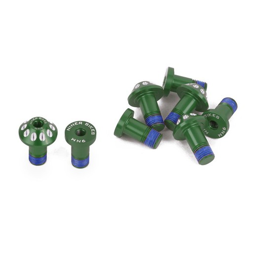 Niner jet 9 rdo crank bolt kit (green)