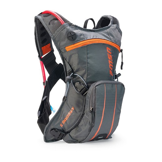 Mochila de hidratacion uswe airborne 3 gris/naranja