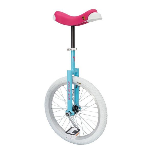 Single cycle qu-ax luxus 20 "aluminum white covered white blue / pink color