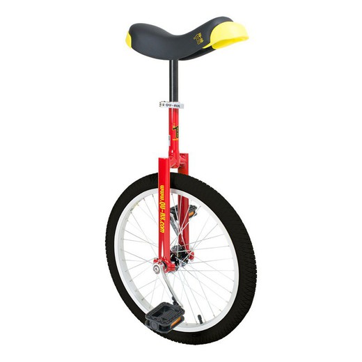 Qu-ax luxus single cycle 20 "luxus aluminum rim yellow cover red color