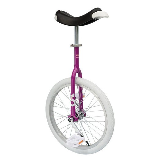 Qu-ax onlyone cerchio in alluminio 20 "rivestito bianco ciclo singolo colore fucsia