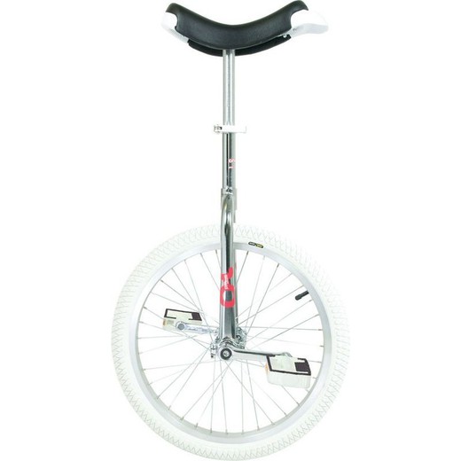 Monocycle qu-ax onlyone 20 "blanc couvert jante chrome couleur argent