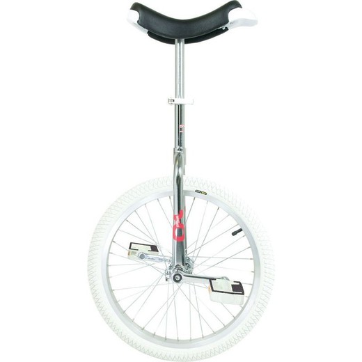 Solo qu-ax a ciclo singolo: cerchio 20 "bianco rivestito cromato colore argento