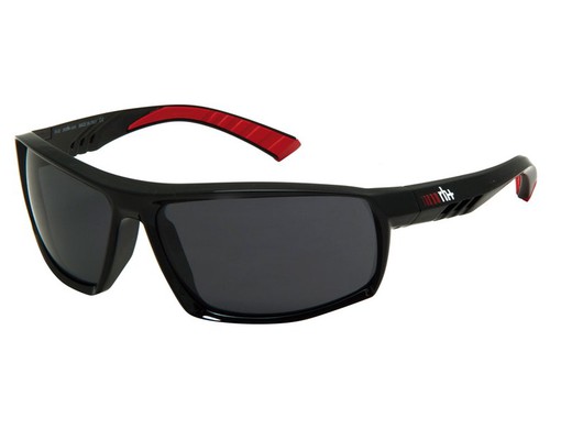 Orion glasses shiny black / red gray lens