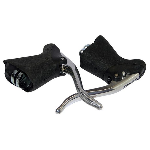 Pair of levers inner cover saccon anodized