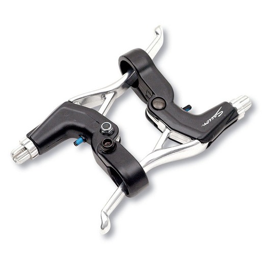 Pair of saccon brake levers -v- brake silver