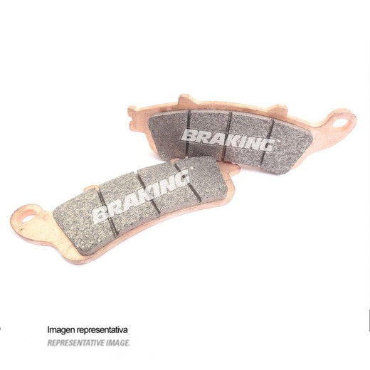 Braking sintered on road brake pads