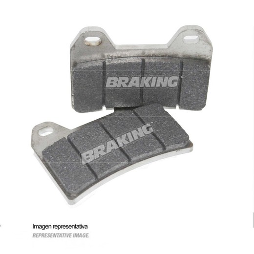 Braking sintered racing brake pads