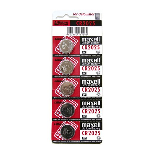 Lithium button battery sigma cr 2025 3v. (5 units)