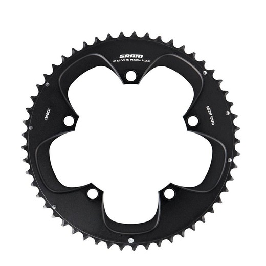 Plato sram red 53d 130 bcd 4 mm offset negro