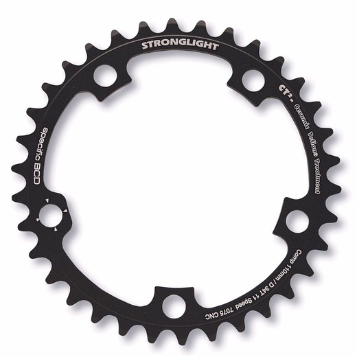Stronglight ct2 plate adaptable campagnolo black 39 teeth