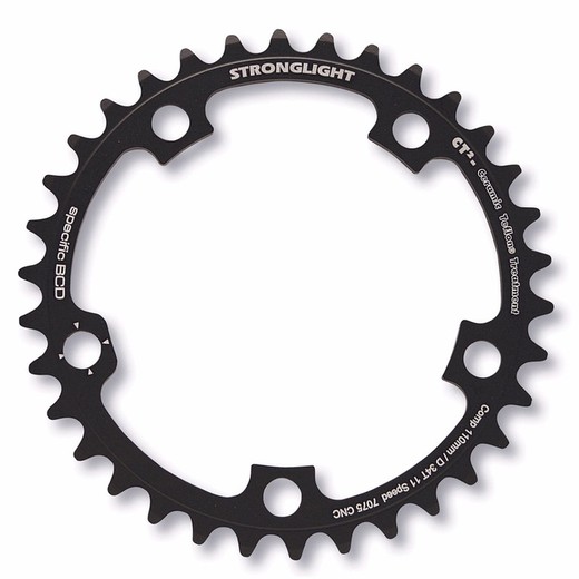 Stronglight ct2 placca adattabile campagnolo nero 42 denti