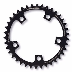 Plato stronglight ct2 compact adaptable campagnolo 9/10v negro 36 dientes