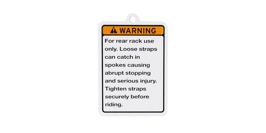 Pop trek 1120 compression harness warning label