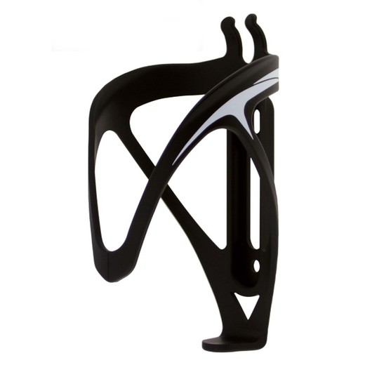 Resin bottle cage fly, black color, white graphics