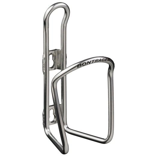 Bontrager hollow 6mm polished silver bottle cage