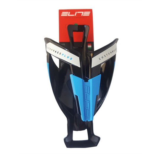Elite custom race plus bottle holder black blue logo