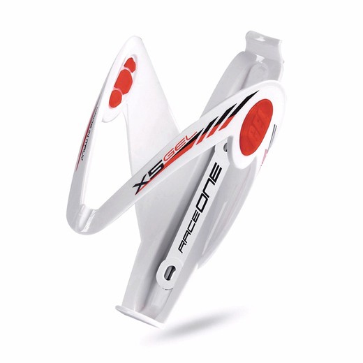 Suporte para garrafas saccon race one fiber x-5 branco / vermelho