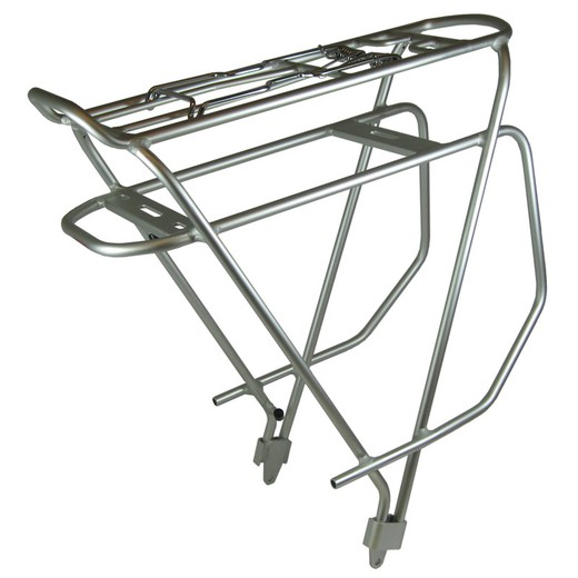 Ride + rack for 33c 700c with tie-rod spring clamp. Silver
