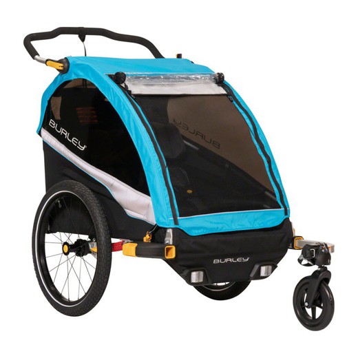 Boys trailer burley d'lite x two seat turquoise