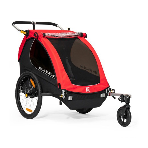 Boys trailer burley honey bee two seat red