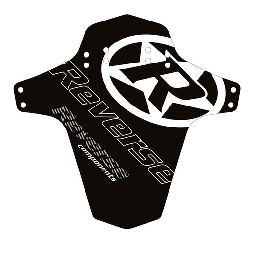 Pára-lama reverso - logotipo reverso (preto / branco)