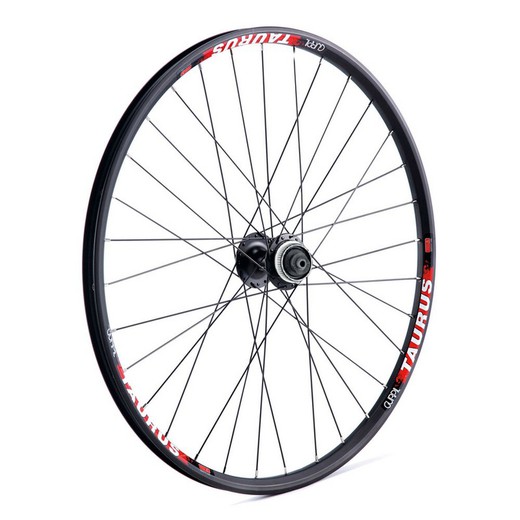 Roue arriere gurpil 26 "disque taurus shimano m495 center lock 8 / 9v noir