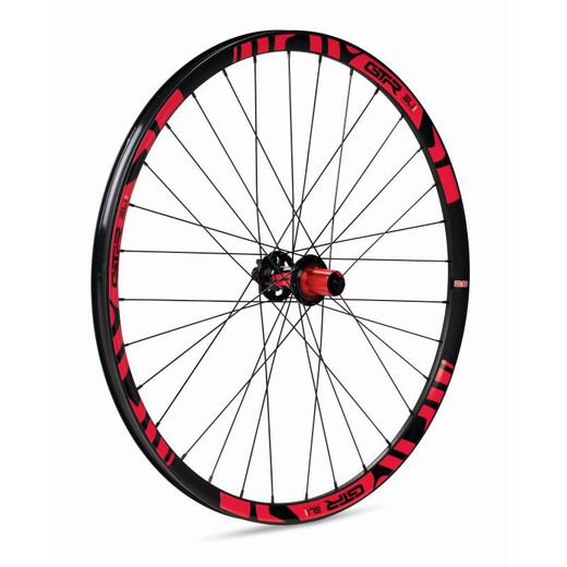 Roue arriere gurpil disco gtr tubeless ready sl20 boost-29 "shimano red