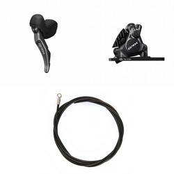 Frein SHIMANO GRX (kit) BRRX820KTSTRX820ST Résine gauche/avant avec support avant monté sur aileron pour disque 160 mm 1000 (noir)