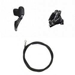 SHIMANO GRX Freno (kit) BRRX820KTSTRX825 Destro/Posteriore Resinato con aletta Senza adattatore, per supporto posteriore da 25mm spessore 1700 (Nero)