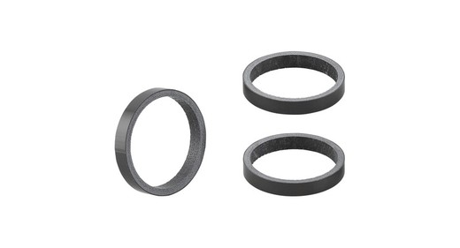 Spacer bontrager headset 1-1/8"" 5mm carbon 3-pack