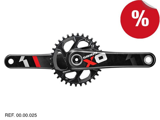 Srm crank x01 gxp 175 red x-sync direct mount chainring 32 **