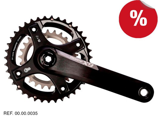 Sram crank x9 bb30 2.2 10v 175 gry 39-26 nouveau **