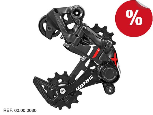 Sram cambio x01dh 10v type 2.1 c. Short rouge **