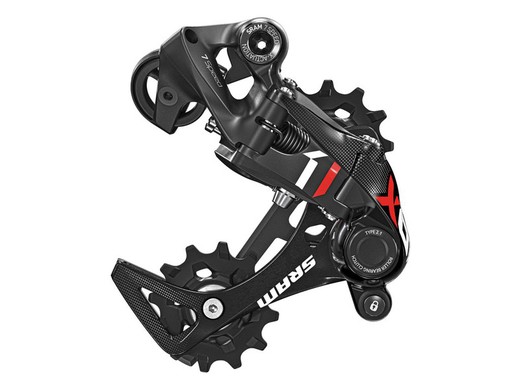 Sram cambio x01dh 7v type 3.0 c. Short rouge