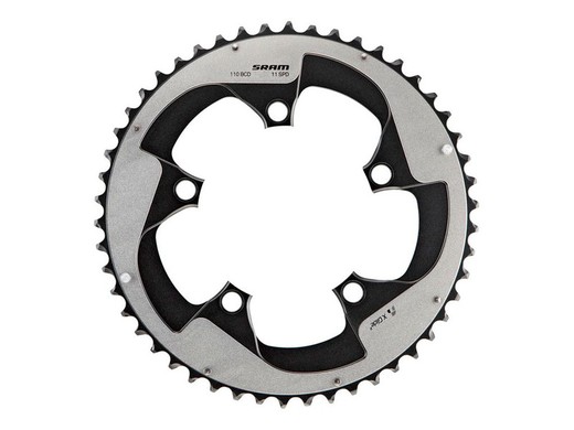 Srm chainring road red22 52 teeth 11v 110 bcd falcon gray **