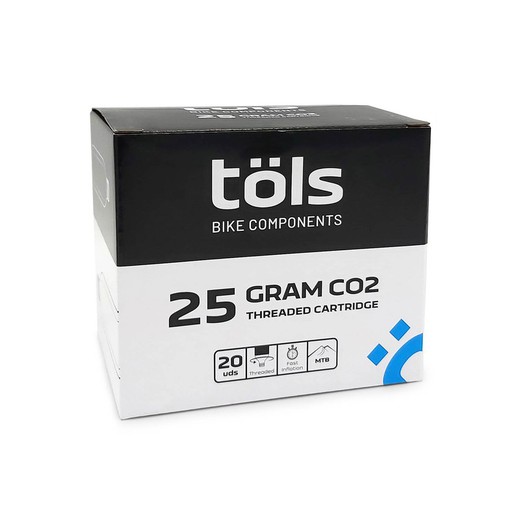 TÖLS 25 GRMS CO2 REFILL BOX 20 U.