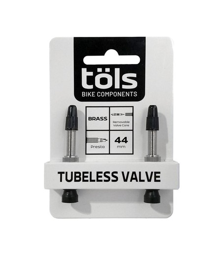 Kit valves töls tubeless presta 44mm