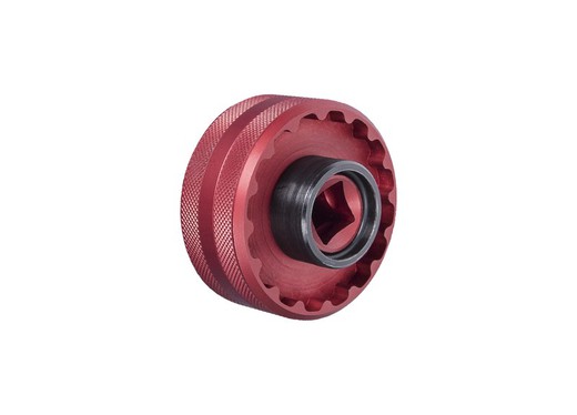 Tool unior bottom bracket socket t47 red