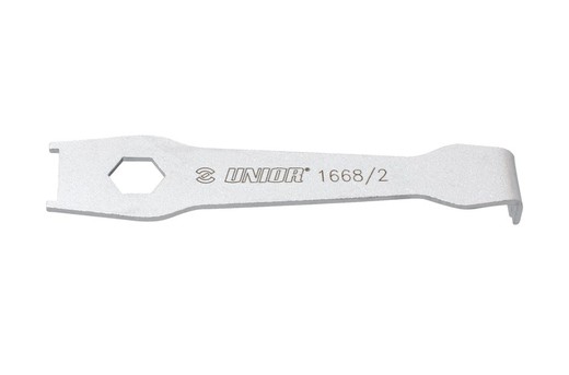 Tool unior crank wrench for front chain rings nuts