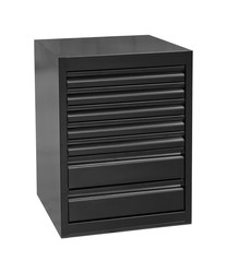 Tool unior workbench single cabinet black