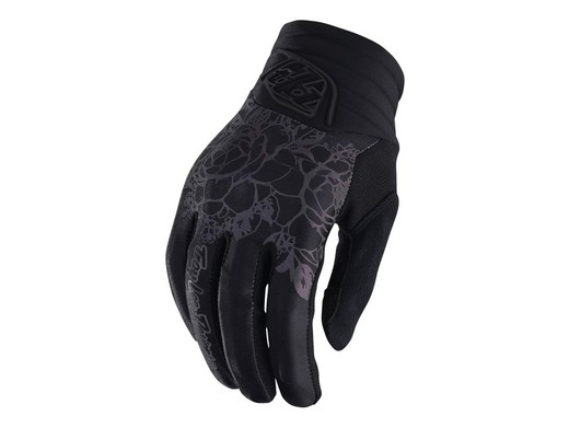 Wmn's luxe glove floral black m