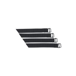 4 correas BASIL "Universal Bridge System", para bolsas dobles, negras