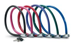 8630 cable 55cm x 6mm cierre con llave (6u. Varios colores)