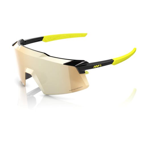 AEROCRAFT - Gloss Metallic Black - Gold Mirror Photochromic