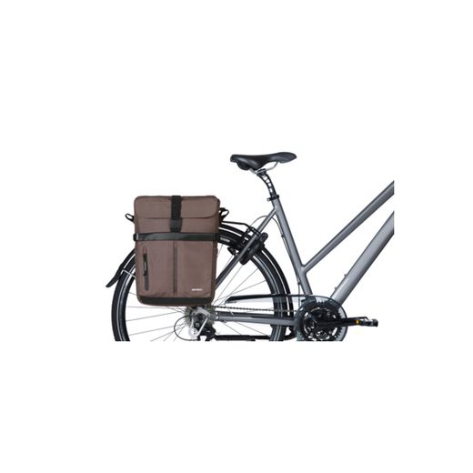 Sacoche arrière BASIL "Move" MIK Studs, 15L, brun
