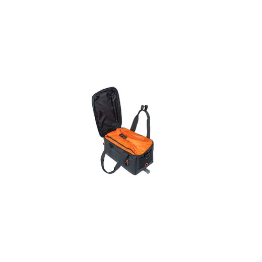 Alforja trasera BASIL "Miles Tarpaulin" MIK, 7L, negro naranja